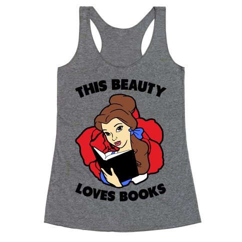 This Beauty Loves Books Racerback Tank Top