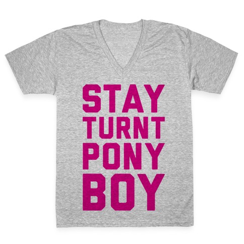 Stay Turnt Pony Boy V-Neck Tee Shirt