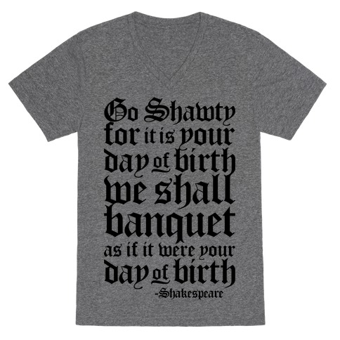 Shakespeare Party V-Neck Tee Shirt