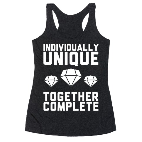 Individually Unique Together Complete Racerback Tank Top