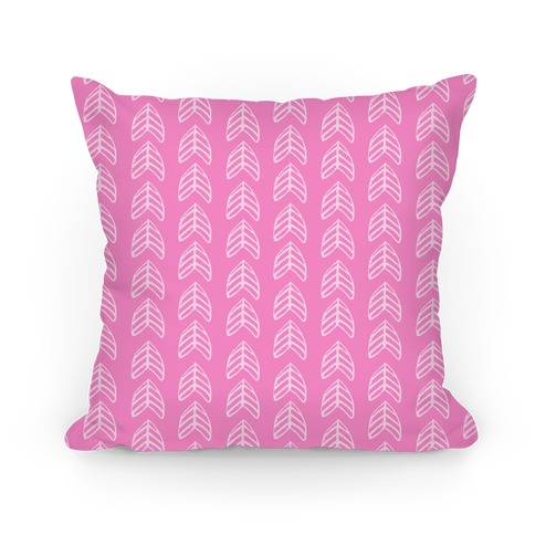 Pink Trendy Chevron Pattern Pillow
