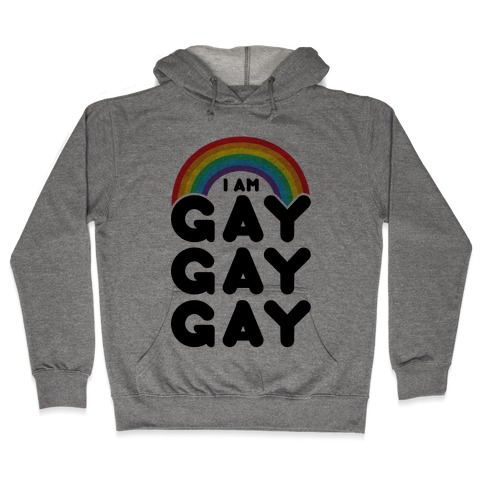 I Am Gay Gay Gay Hooded Sweatshirt