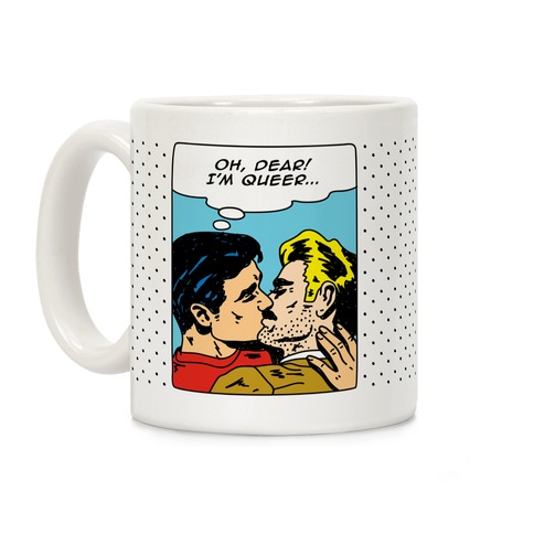 Oh Dear I'm Queer Pop Art Coffee Mug