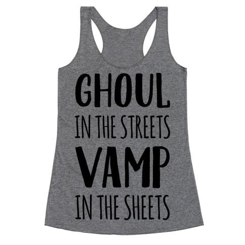 Ghoul In The Sheets Vamp In The Sheets Racerback Tank Top
