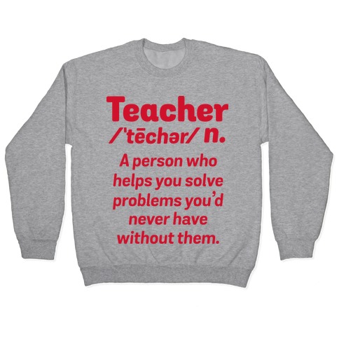 Teacher Definition Pullover