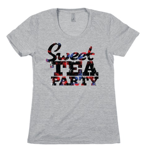 Sweet Tea Party (Colors) Womens T-Shirt