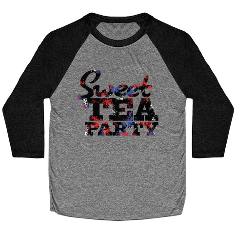 Sweet Tea Party (Colors) Baseball Tee