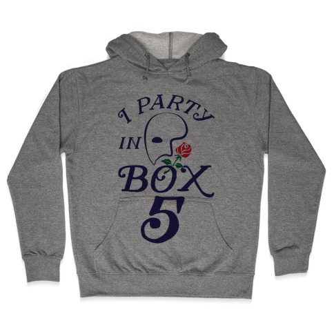 I Party In Box 5 Hooded Sweatshirt