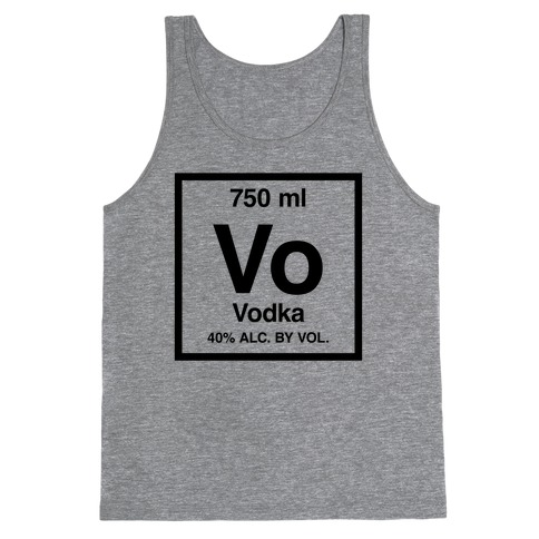 Vodka Element (Periodic Alcohol) Tank Top