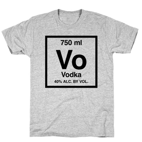 Vodka Element (Periodic Alcohol) T-Shirt