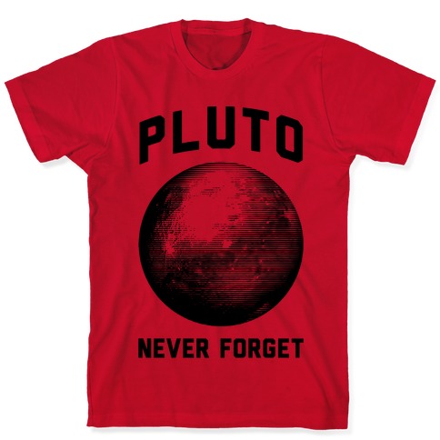 pluto solar system t shirts