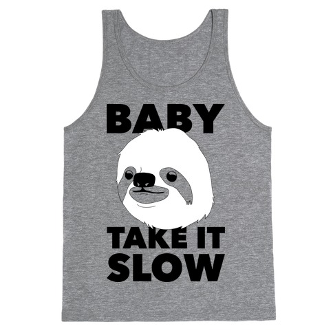 Baby Take It Slow Sloth Tank Top