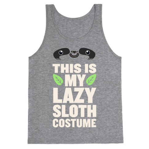 Lazy Sloth Costume Tank Top