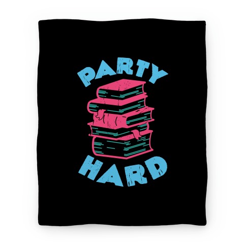 Party Hard Book Stack Blanket