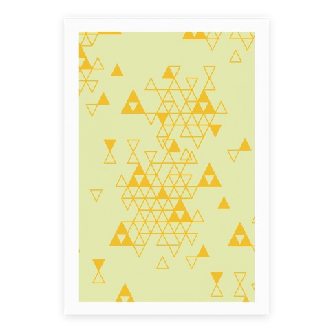 Geometric Triforce Pattern Poster