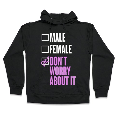 I am Genderfluid Check List Hooded Sweatshirt