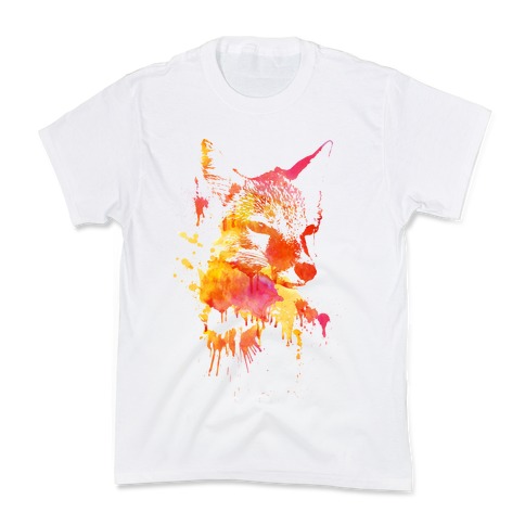 Watercolor Fox Kids T-Shirt