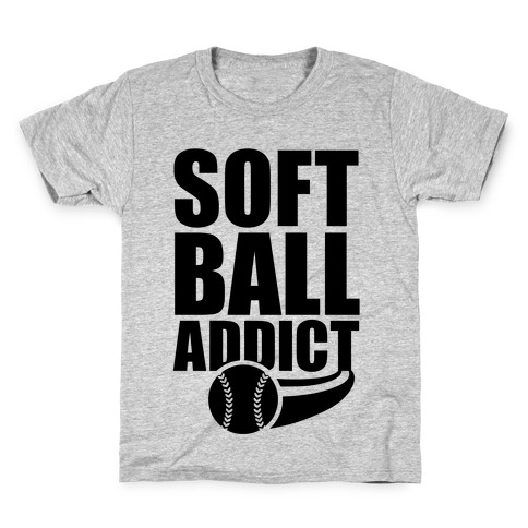 Softball Addict Kids T-Shirt
