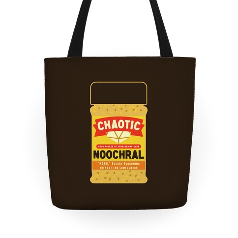Chaotic Noochral (Chaotic Neutral Nutritional Yeast) Tote