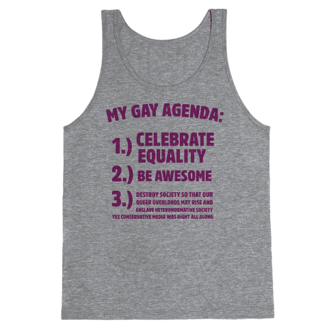 the gay agenda shirt