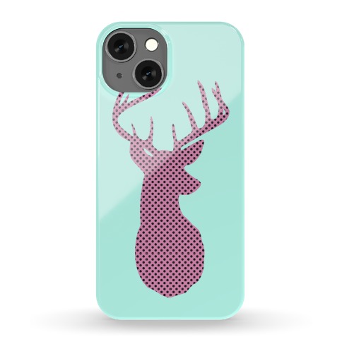 Polka Dot Deer Silhouette Phone Case