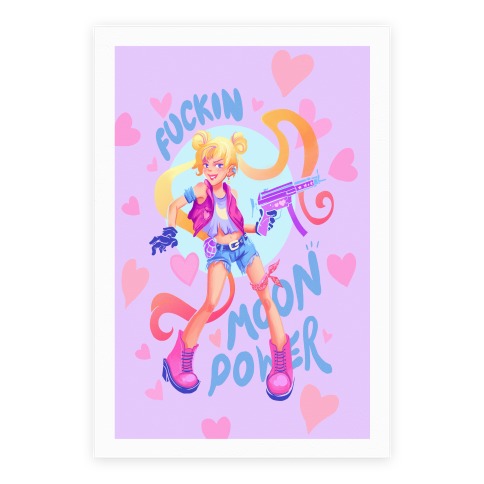 F***in Moon Power Poster