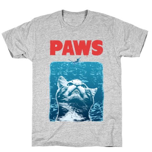 PAWS (Jaws Parody tee) T-Shirt
