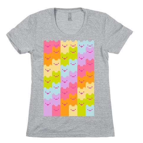 Pastel Rainbow Cats Womens T-Shirt