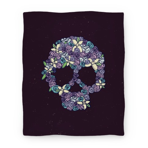Floral Skull Blanket