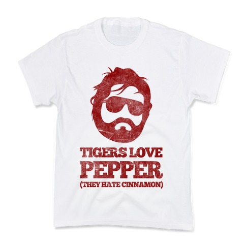 Tigers Love Pepper, They Hate Cinnamon Kids T-Shirt
