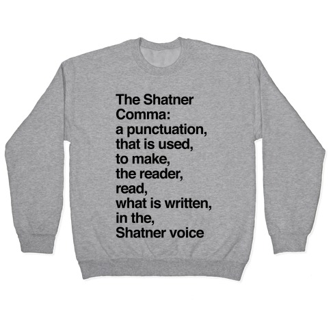 comma sweatshirt