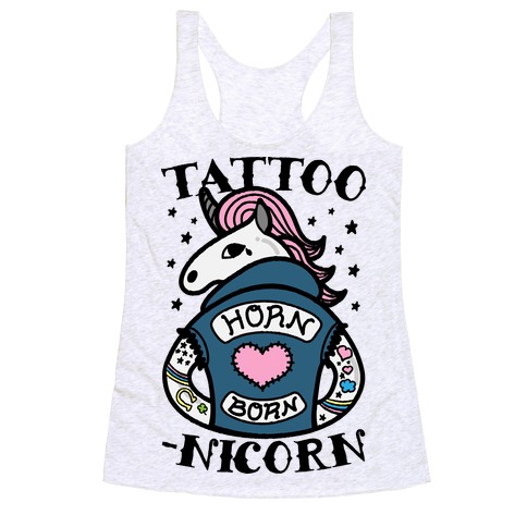 Tattoo-nicorn Racerback Tank Top