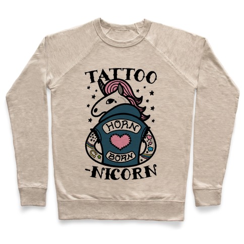 Tattoo-nicorn Pullover