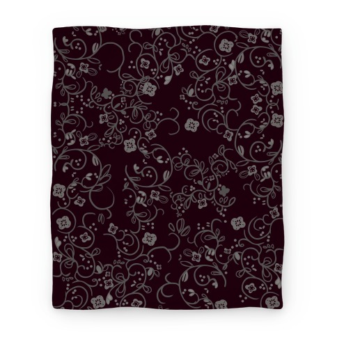 Gothic Flora Pattern Blanket