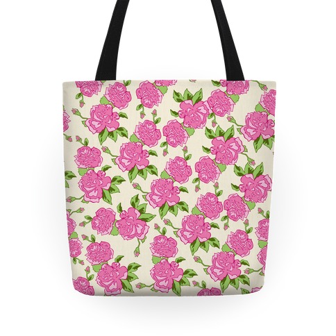 Floral Hipster Pattern Tote