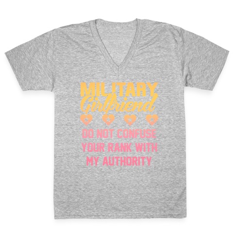 Military Girlfriend V-Neck Tee Shirt
