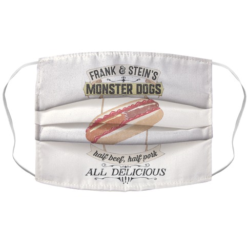 Frank & Stein's Monster Dogs Accordion Face Mask