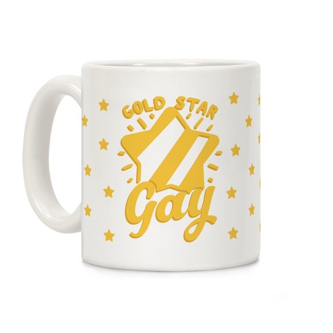 Gold Star Gay Coffee Mug