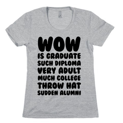 Wow Graduation Womens T-Shirt
