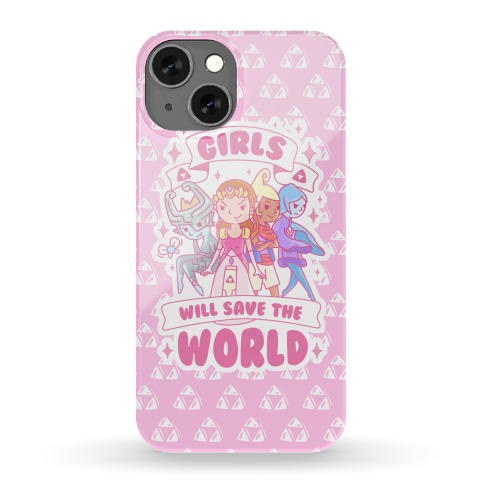 Zelda Girls Will Save The World Parody Phone Case