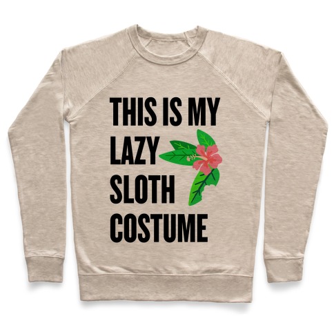 Lazy Sloth Costume Pullover