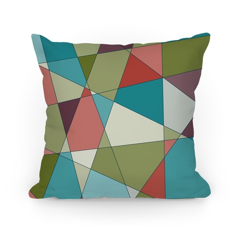 Geometric Mosaic Pattern Pillow