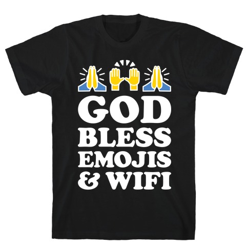 God Bless Emojis & Wifi T-Shirt
