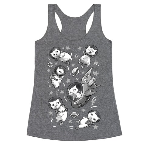 Cats In Space Racerback Tank Top