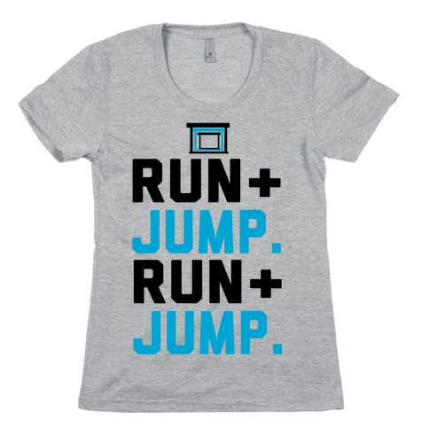 Hurdles: Run and Jump Womens T-Shirt