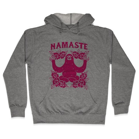 Namaste Sloth Hooded Sweatshirt