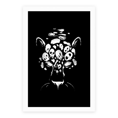 Spooky Skulls Jaguar Poster