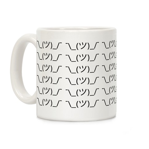 Emoticon Shrugs Coffee Mug