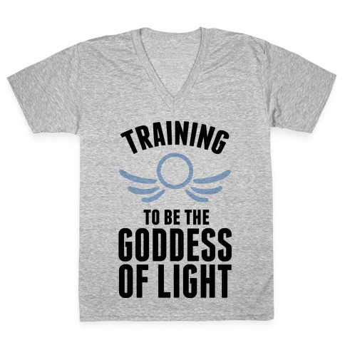 Training To Be The Goddess Of Light V-Neck Tee Shirt