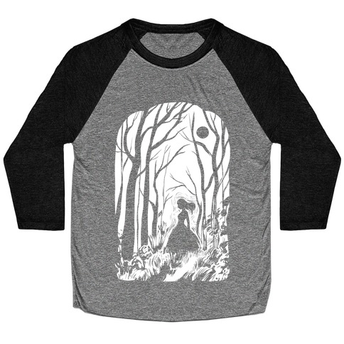 Ghost In The Woods Baseball Tee